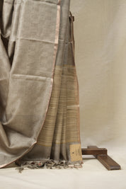 Sage Green Tussar Silk Saree - SRSGTSS1588