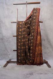 Black HBP Cotton Saree - SRBCS2516