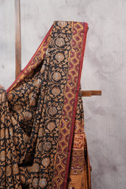 Black HBP Cotton Saree - SRBCS2516