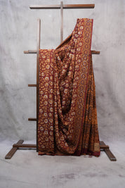 Maroon HBP Cotton Saree - SRMCS2517