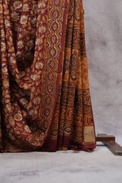 Maroon HBP Cotton Saree - SRMCS2517