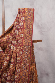 Maroon HBP Cotton Saree - SRMCS2517