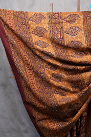 Maroon HBP Cotton Saree - SRMCS2517