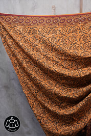 Maroon HBP Cotton Saree - SRMCS2517