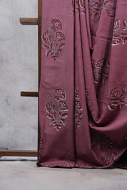 Watermelon Pink HBP Cotton Saree - SRWPCS2519