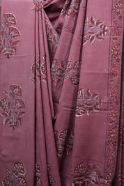 Watermelon Pink HBP Cotton Saree - SRWPCS2519