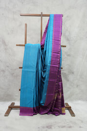 Teal Blue Kanjeevaram Silk Saree-SRTBKSS707