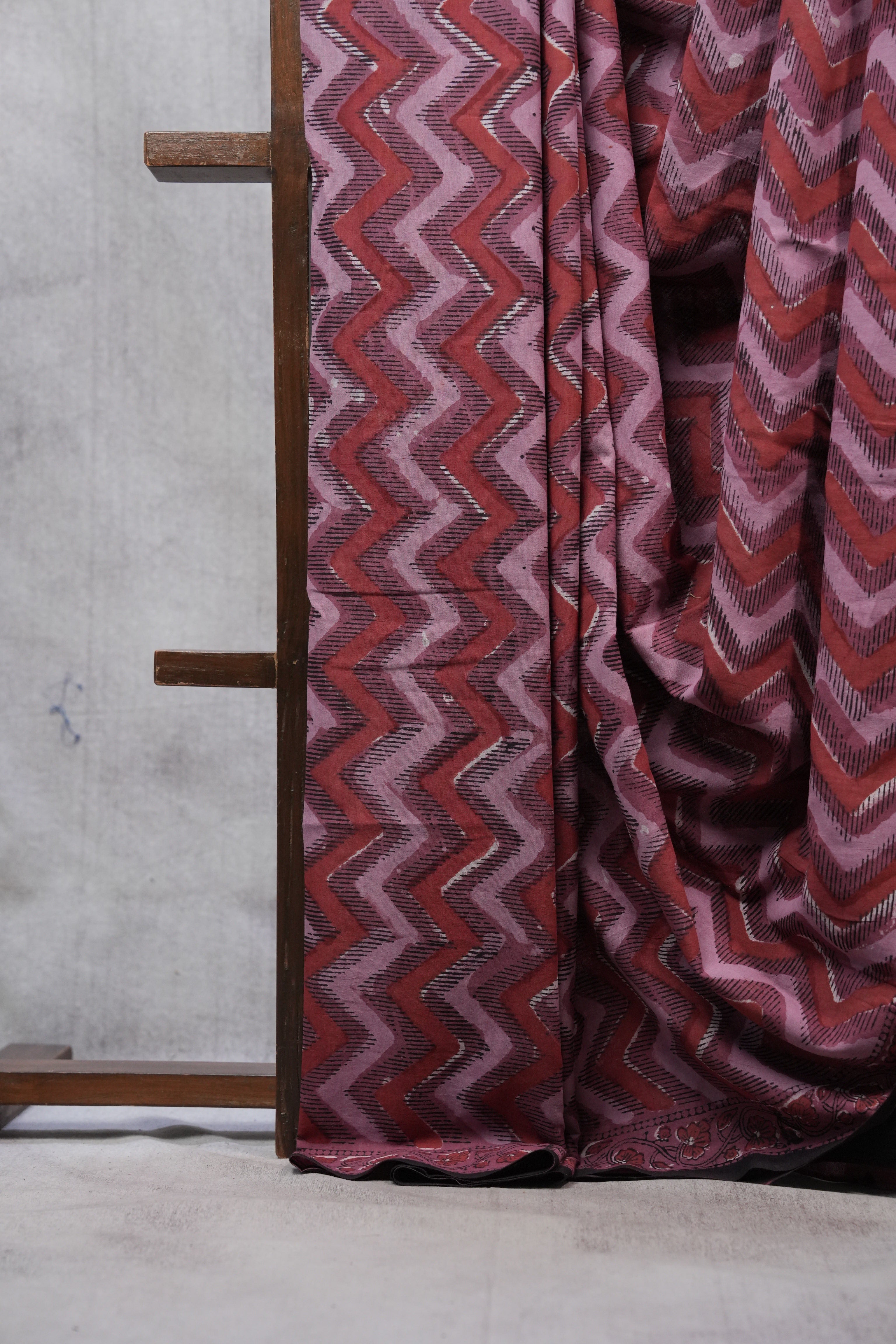 Watermelon Pink HBP Cotton Saree - SRWPCS2520