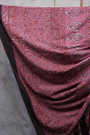 Watermelon Pink HBP Cotton Saree - SRWPCS2520