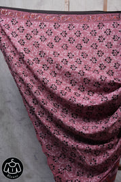 Watermelon Pink HBP Cotton Saree - SRWPCS2520