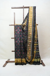 Black Rajkot Patola Silk Saree - SRBRPSS364
