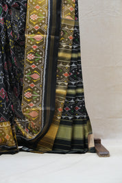 Black Rajkot Patola Silk Saree - SRBRPSS364