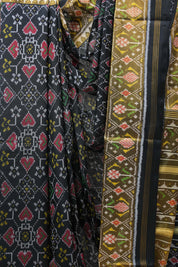 Black Rajkot Patola Silk Saree - SRBRPSS364