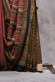 Multicolor HBP Cotton Saree - SRMCS2513