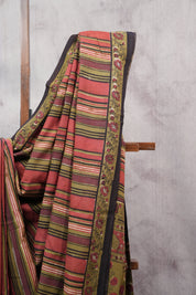 Multicolor HBP Cotton Saree - SRMCS2513