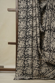 Black HBP Cotton Saree - SRBCS2891