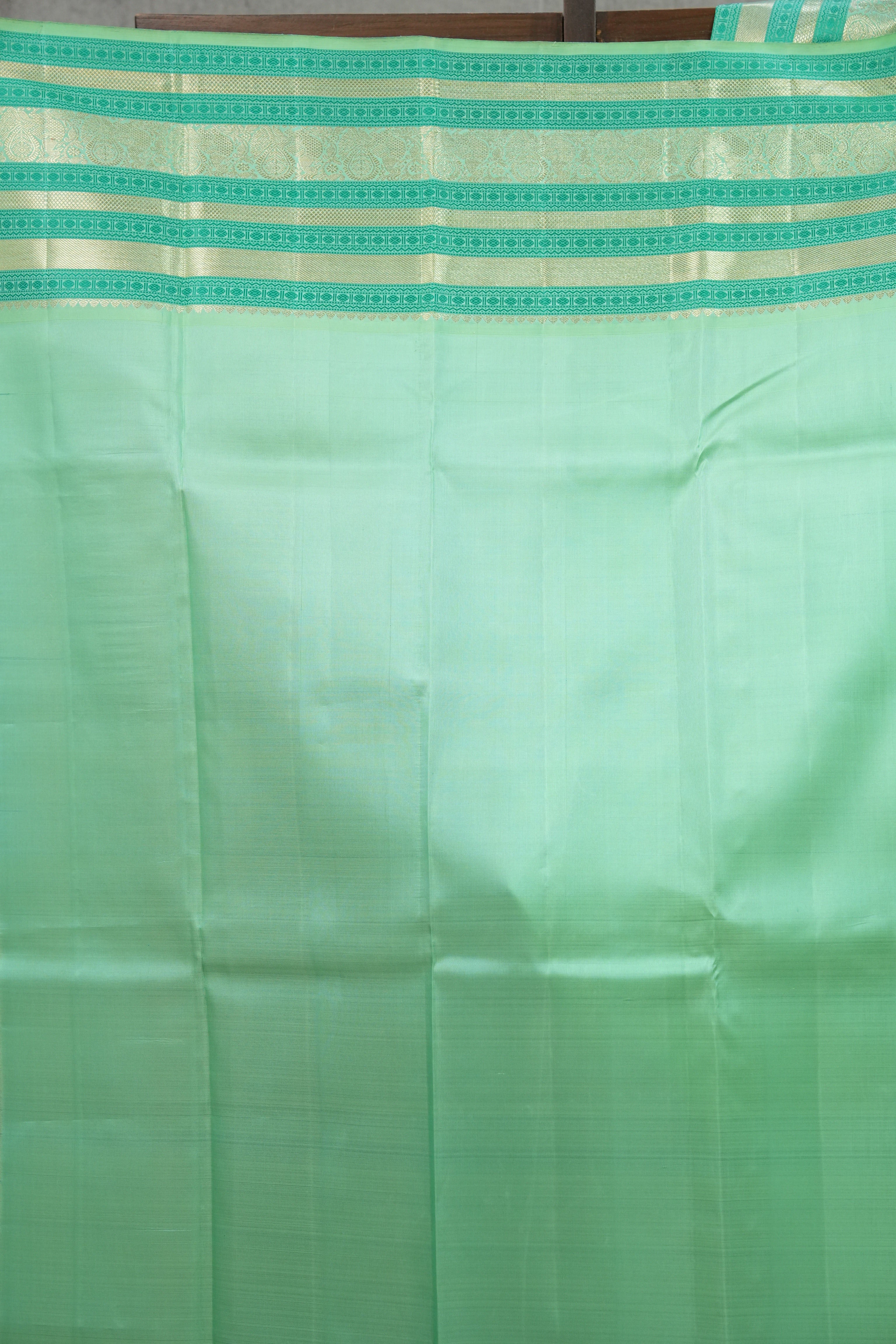 Peacock Green Kanjeevaram Silk Saree-SRPGKSS741