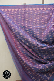 Red Pochampalli Cotton Ikat Saree - SRRPCIS505