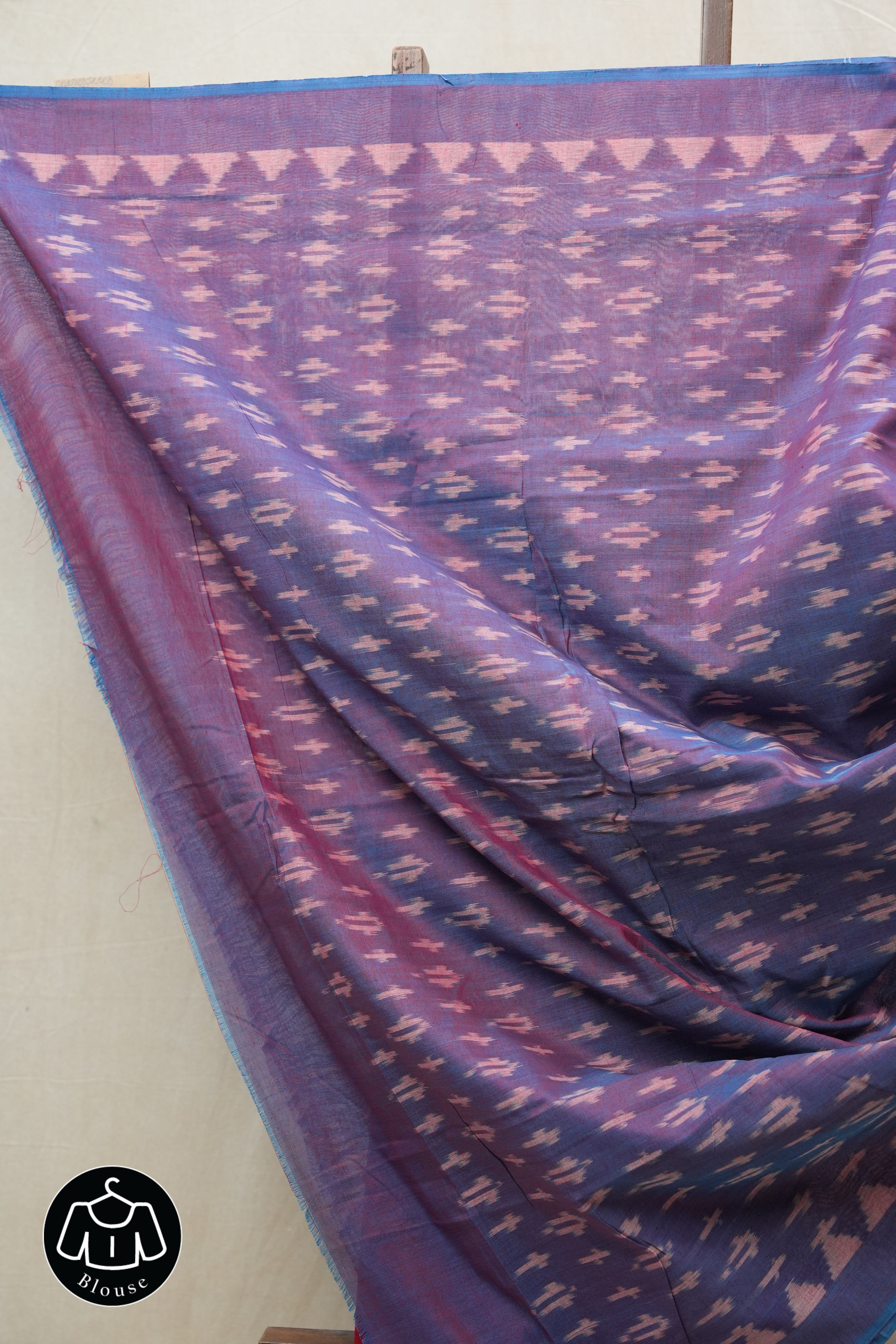 Red Pochampalli Cotton Ikat Saree - SRRPCIS505
