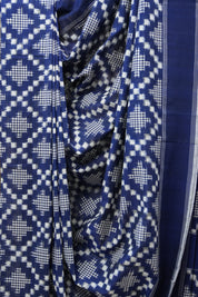 Blue Pochampalli Cotton Ikat Saree - SRBPCIS504