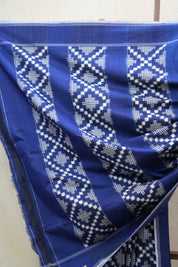 Blue Pochampalli Cotton Ikat Saree - SRBPCIS504