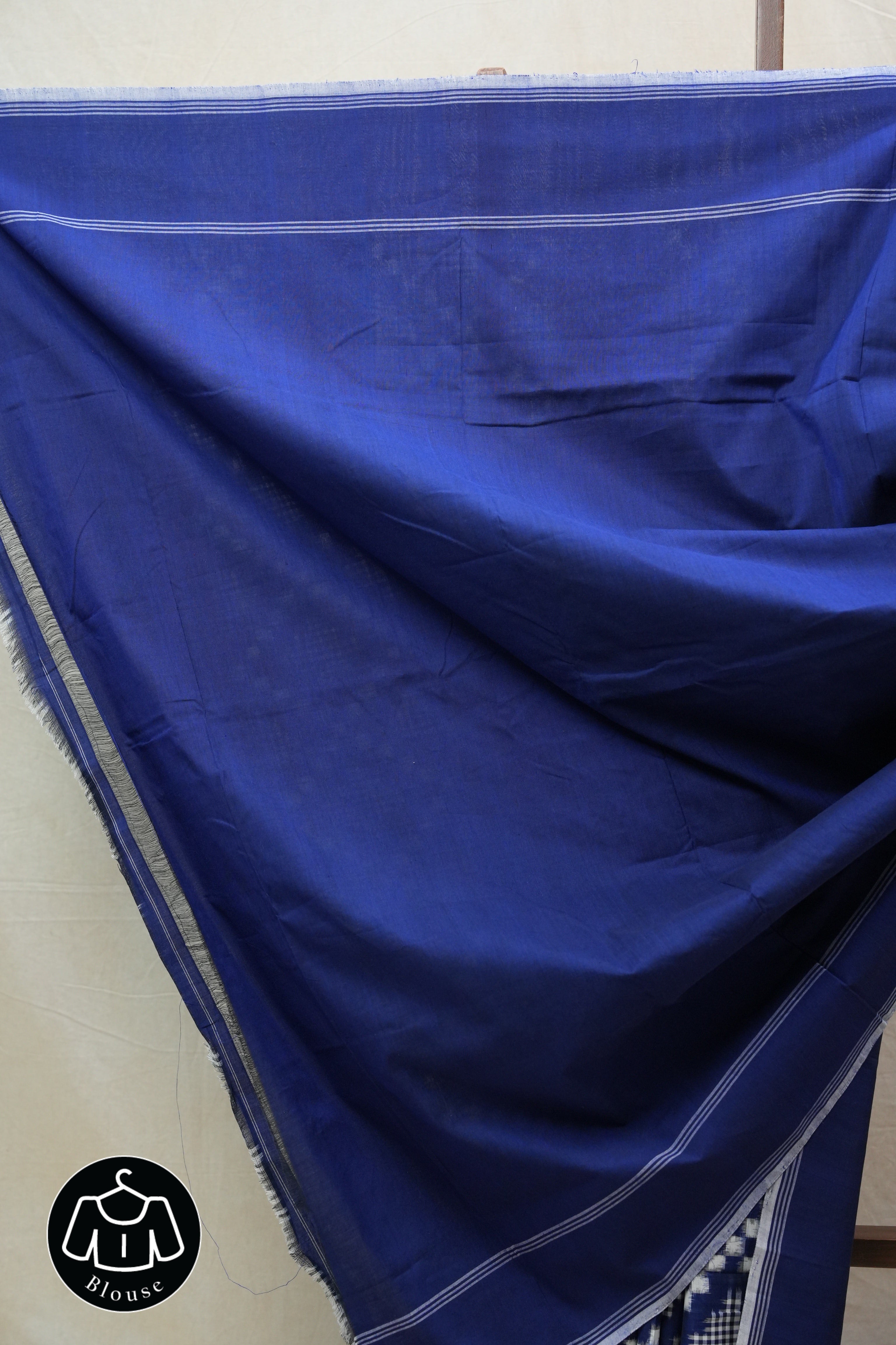 Blue Pochampalli Cotton Ikat Saree - SRBPCIS504