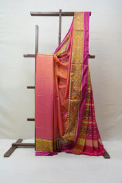Two Tone Pink Rajkot Patola Silk Saree - SRTTPRPSS372