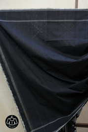 Black Pochampalli Cotton Ikat Saree - SRBPCIS501