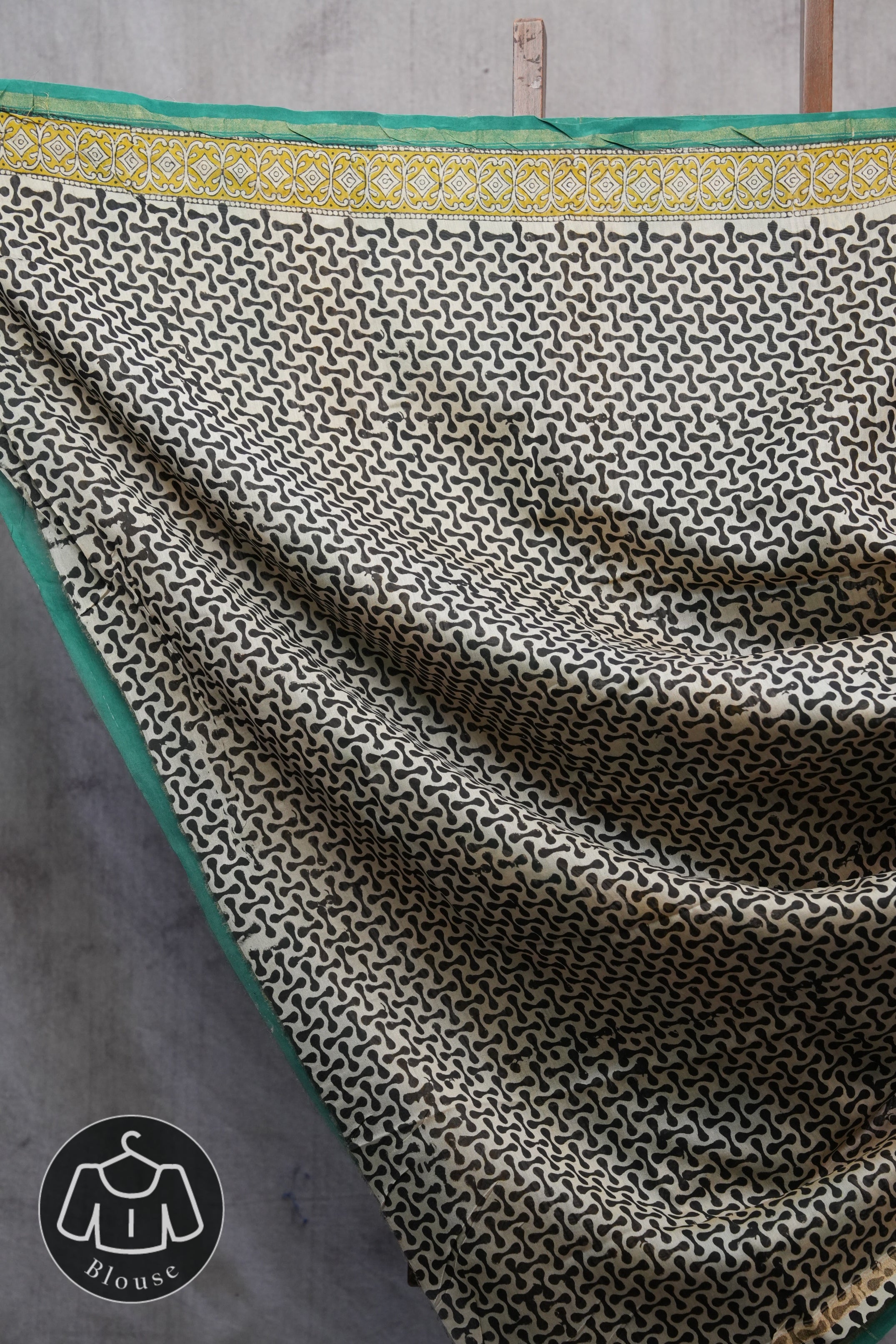 Green HBP Chanderi Cotton Silk Saree With Chanderi Border - SRGCS1162