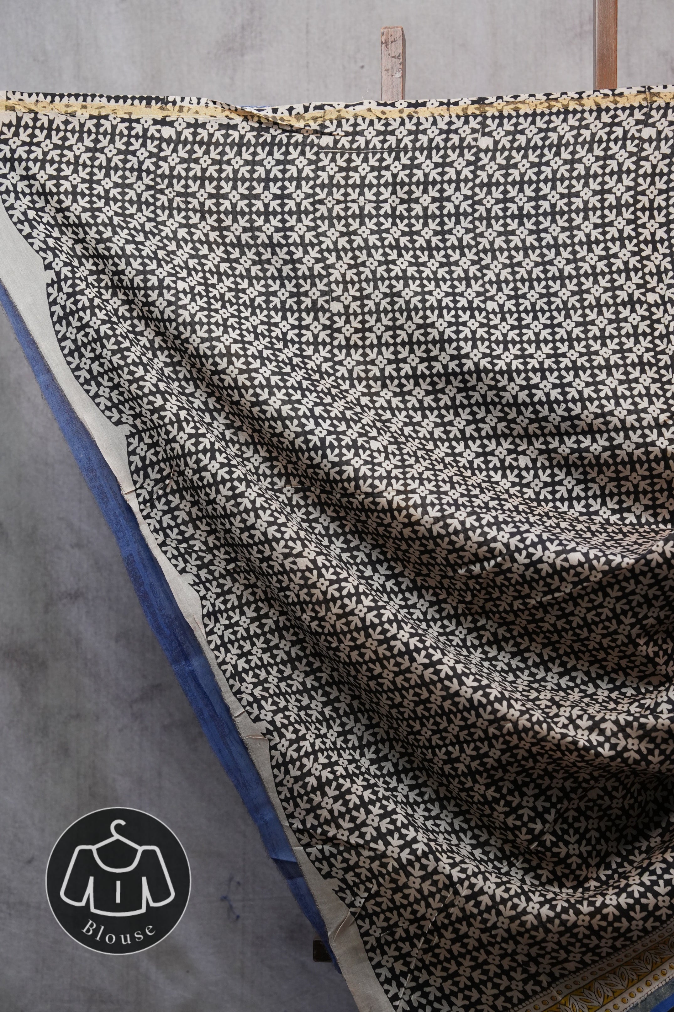 Blue HBP Chanderi Cotton Silk Saree With Chanderi Border - SRBCS1163