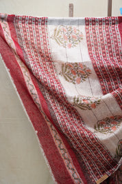 Red HBP Cotton Silk Saree With Maheshwari Border - SRRCSS1233