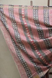 Purple HBP Cotton Silk Saree With Maheshwari Border - SRPCSS1234