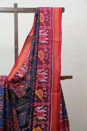 Blue Rajkot Patola Silk Saree - SRBRPSS384