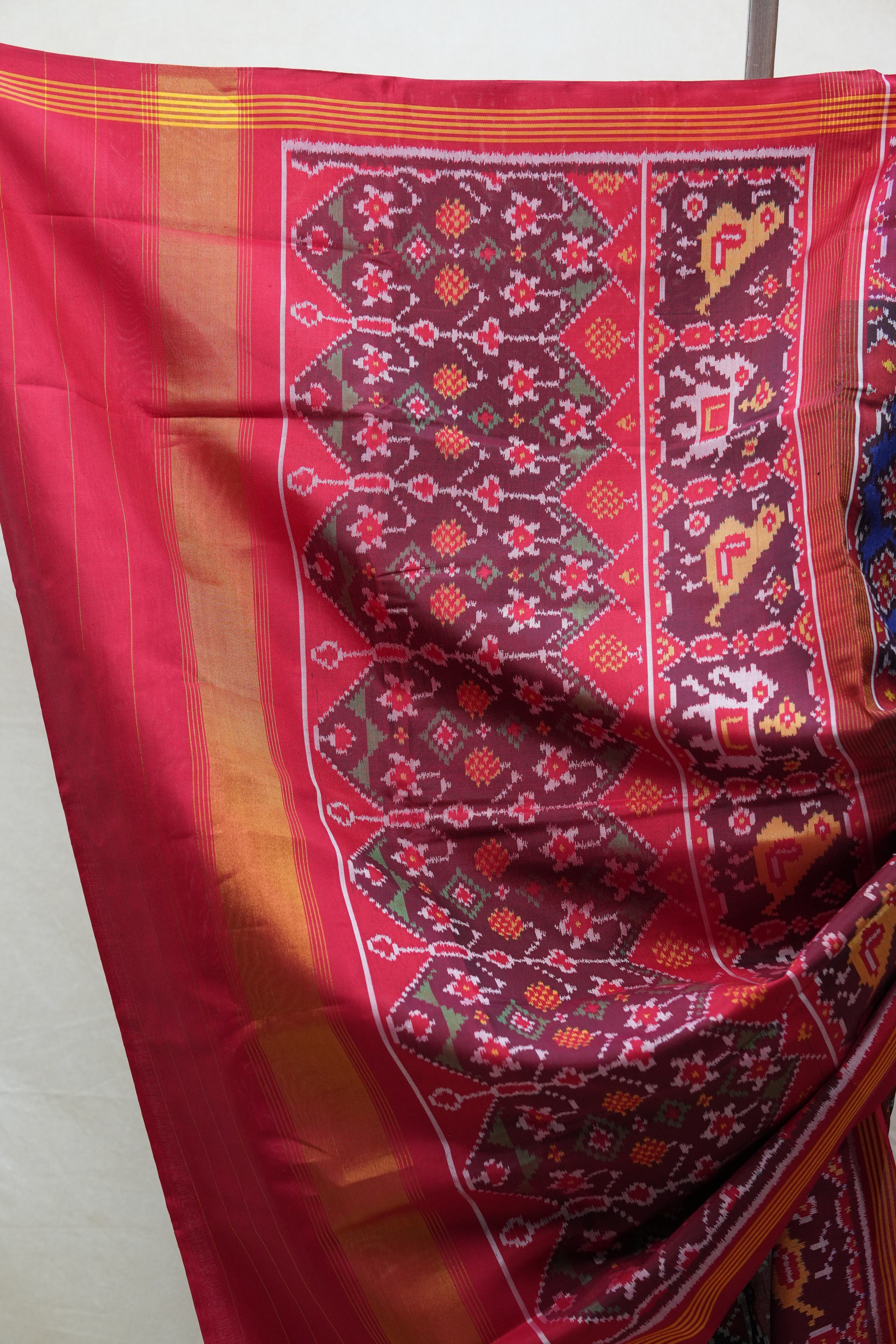 Blue Rajkot Patola Silk Saree - SRBRPSS384