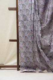 Lilac HBP Cotton Silk Saree With Maheshwari Border - SRLCSS1237