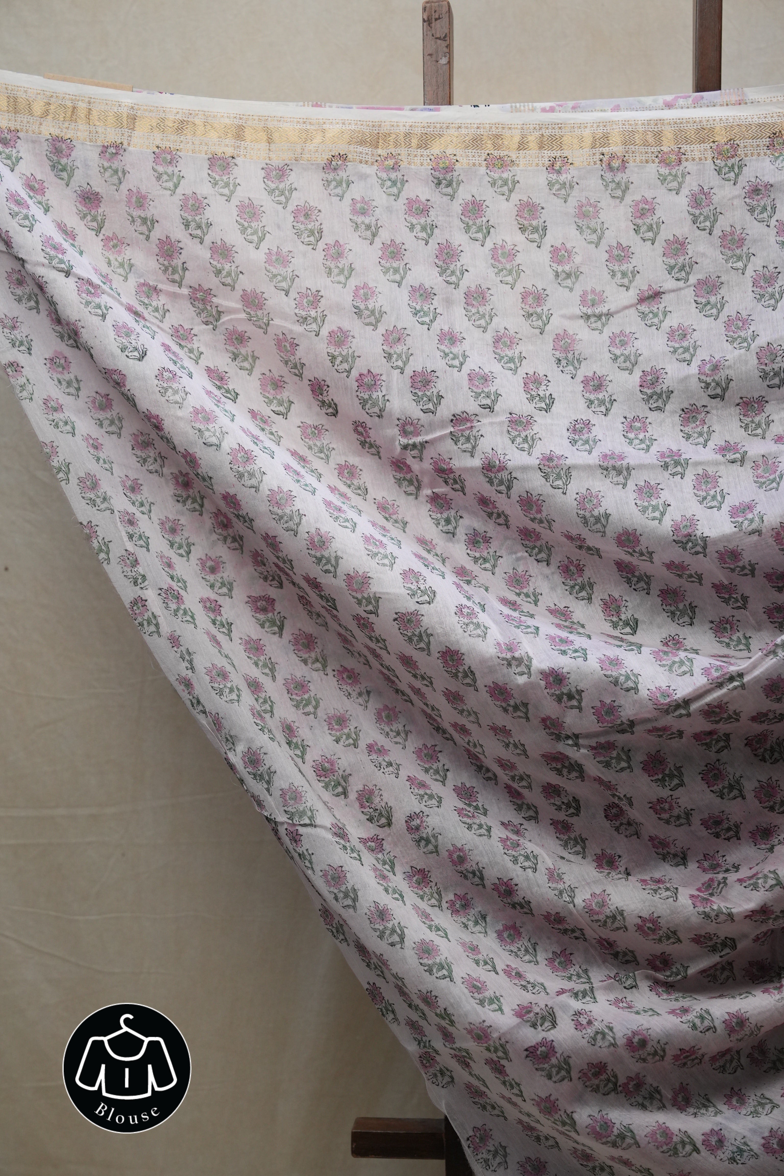 Lilac HBP Cotton Silk Saree With Maheshwari Border - SRLCSS1237