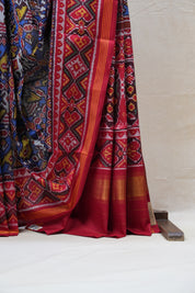 Blue Rajkot Patola Silk Saree - SRBRPSS389