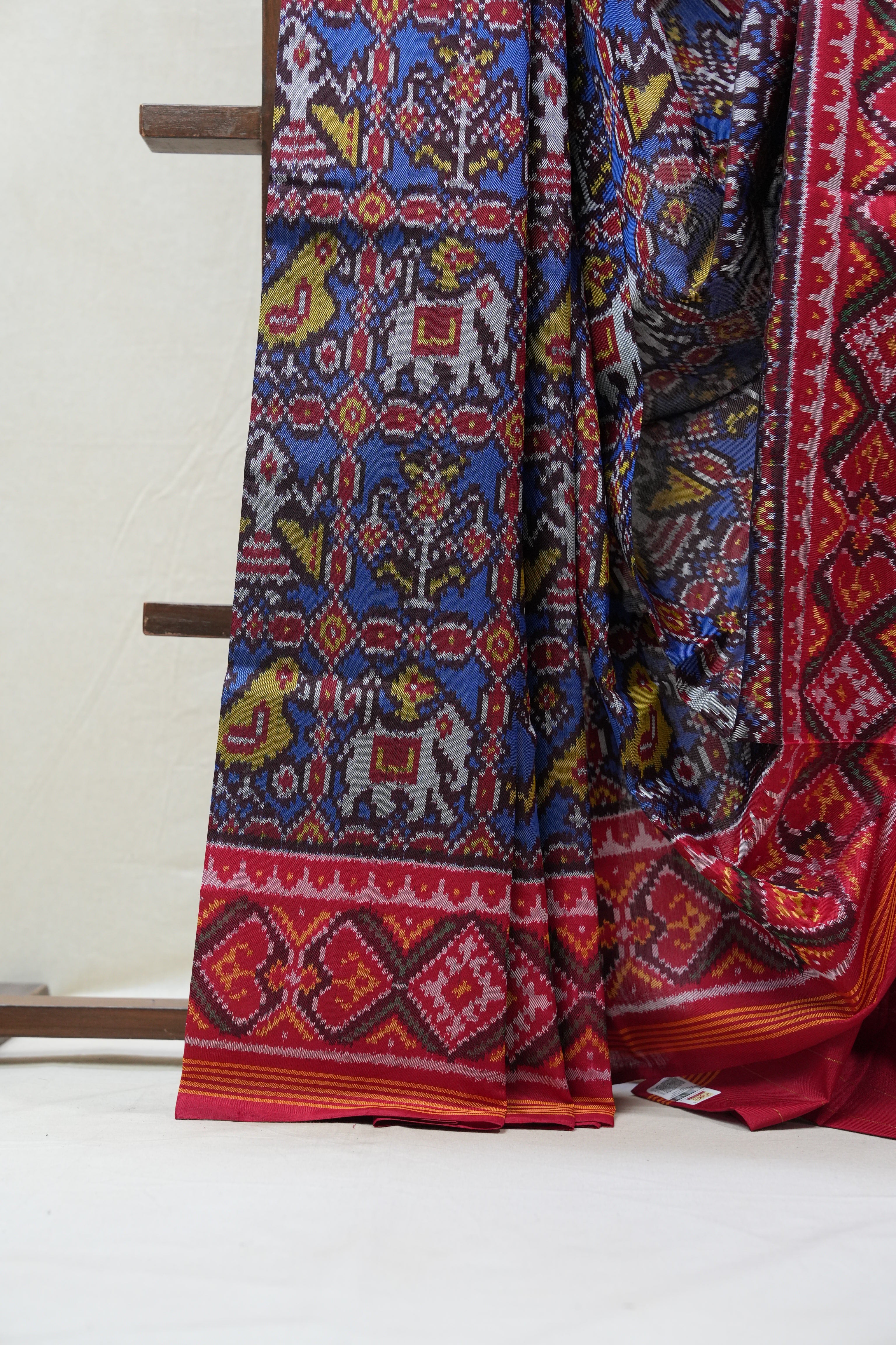 Blue Rajkot Patola Silk Saree - SRBRPSS389