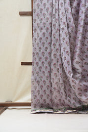 Lilac HBP Cotton Silk Saree With Maheshwari Border - SRLCSS1231