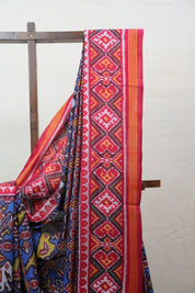 Blue Rajkot Patola Silk Saree - SRBRPSS389