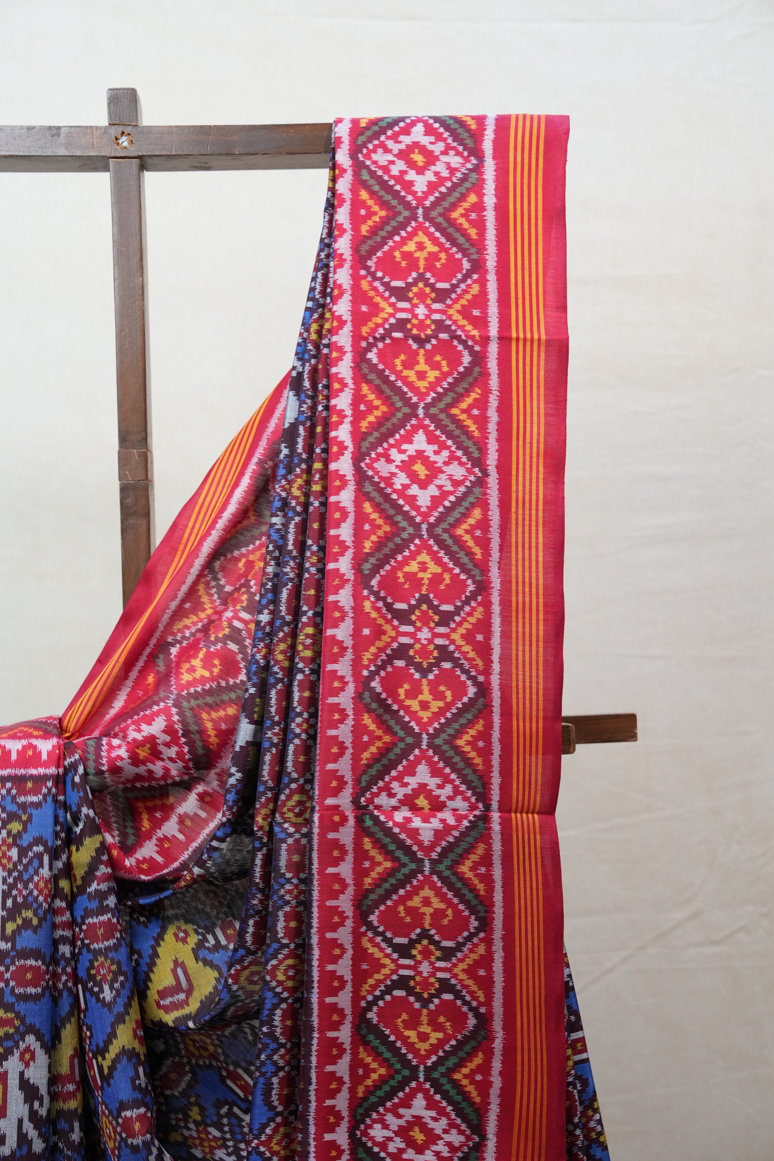 Blue Rajkot Patola Silk Saree - SRBRPSS389