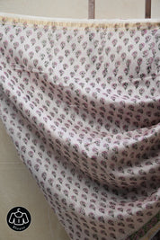 Lilac HBP Cotton Silk Saree With Maheshwari Border - SRLCSS1231