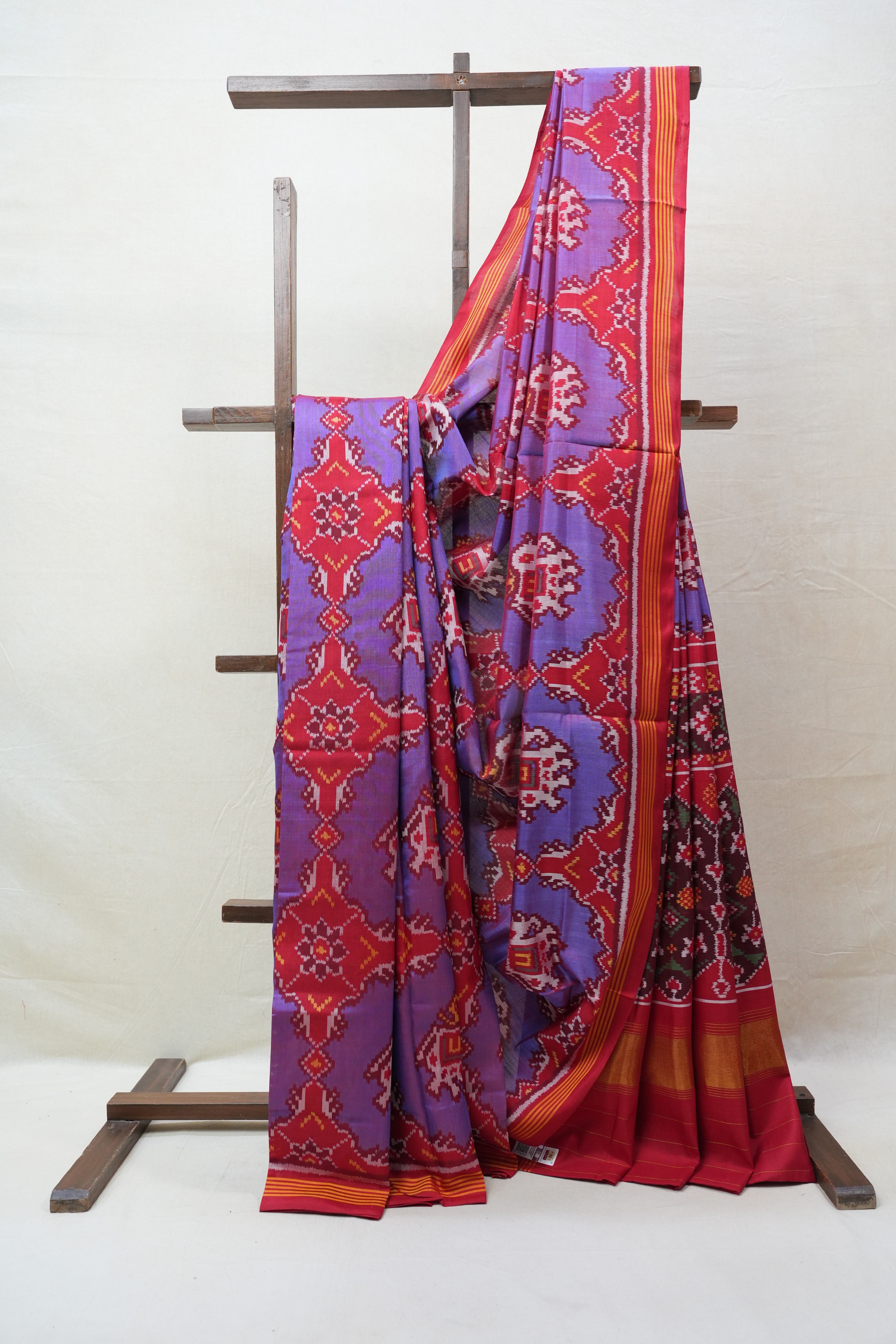 Blue Rajkot Patola Silk Saree - SRBRPSS388