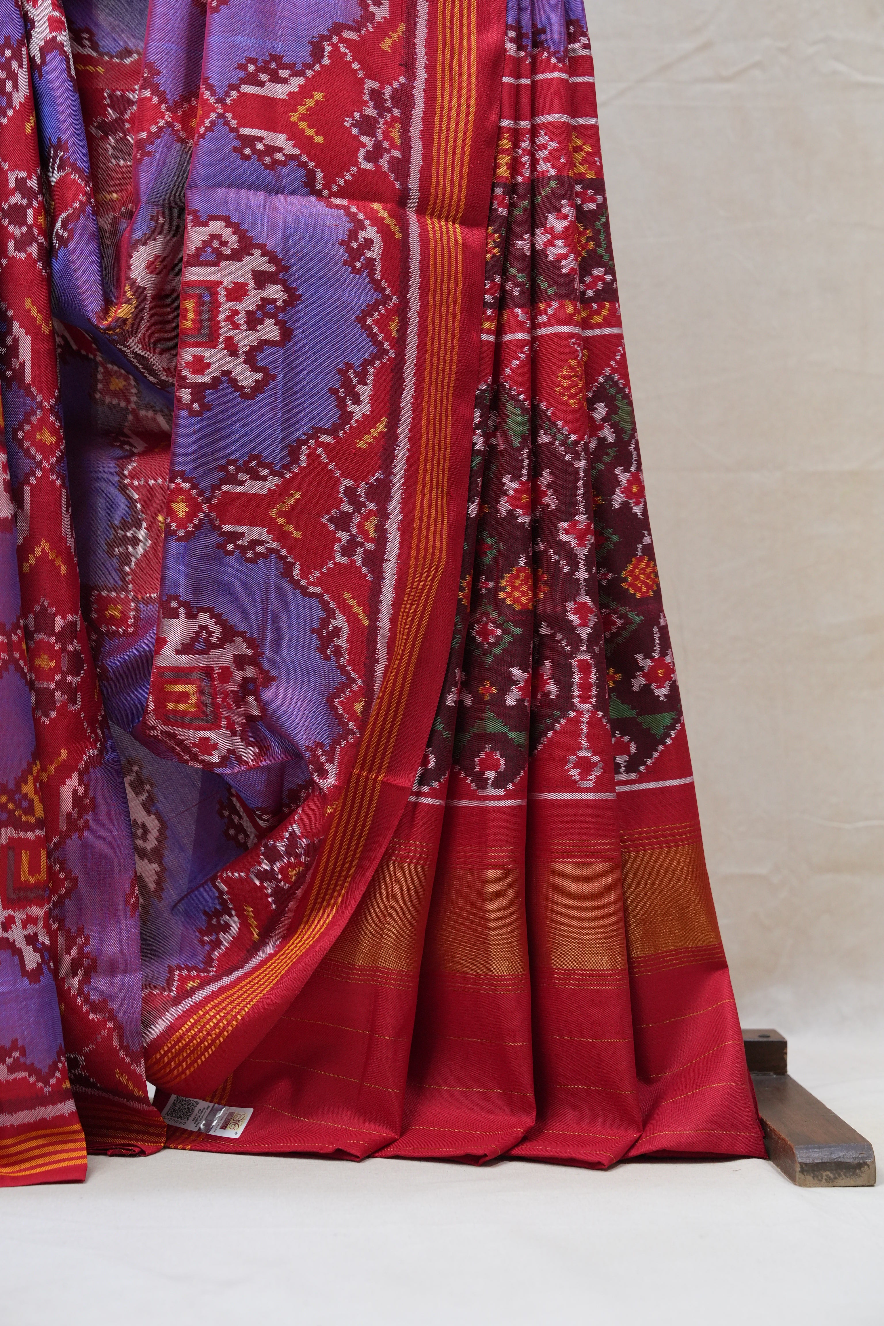 Blue Rajkot Patola Silk Saree - SRBRPSS388