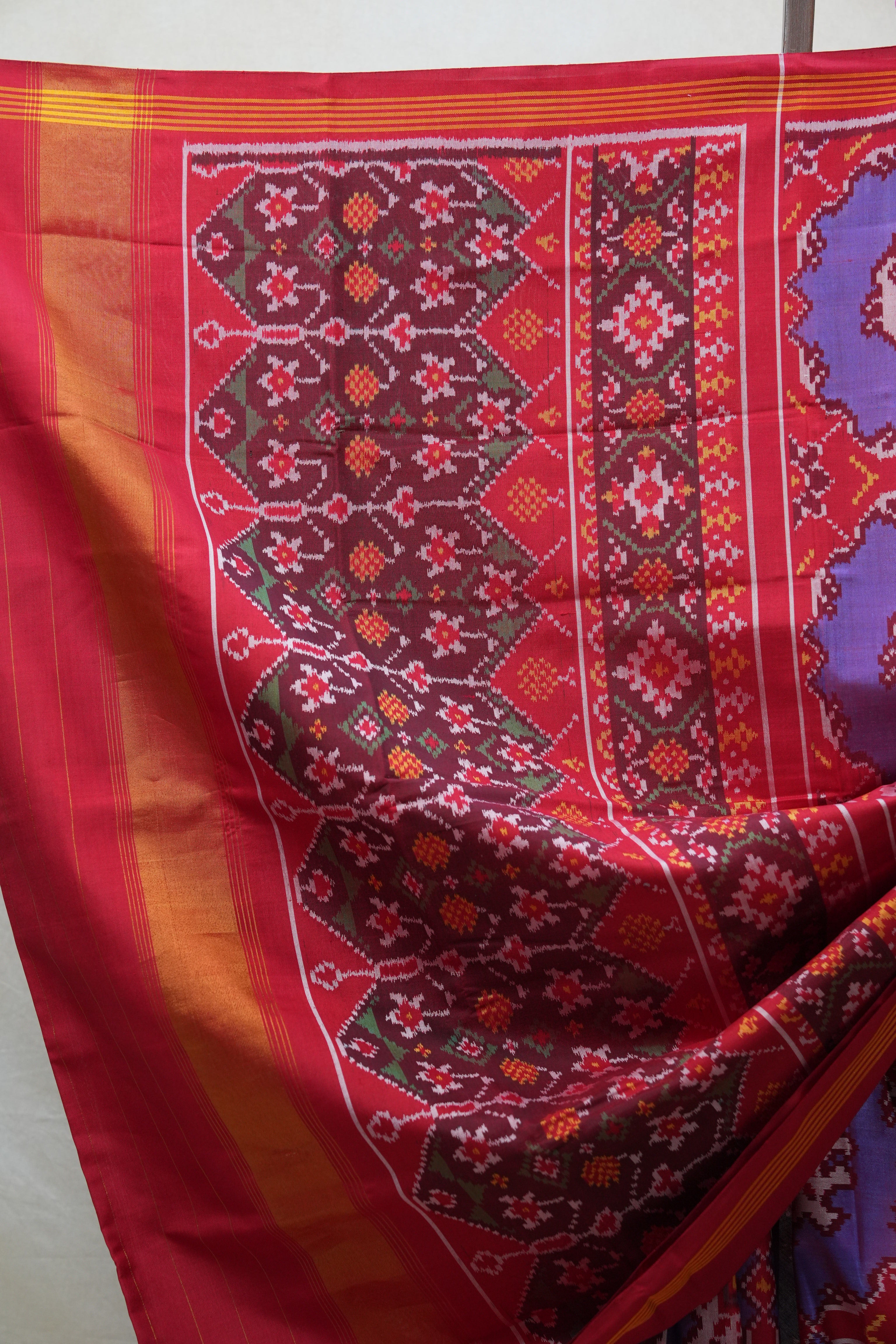 Blue Rajkot Patola Silk Saree - SRBRPSS388