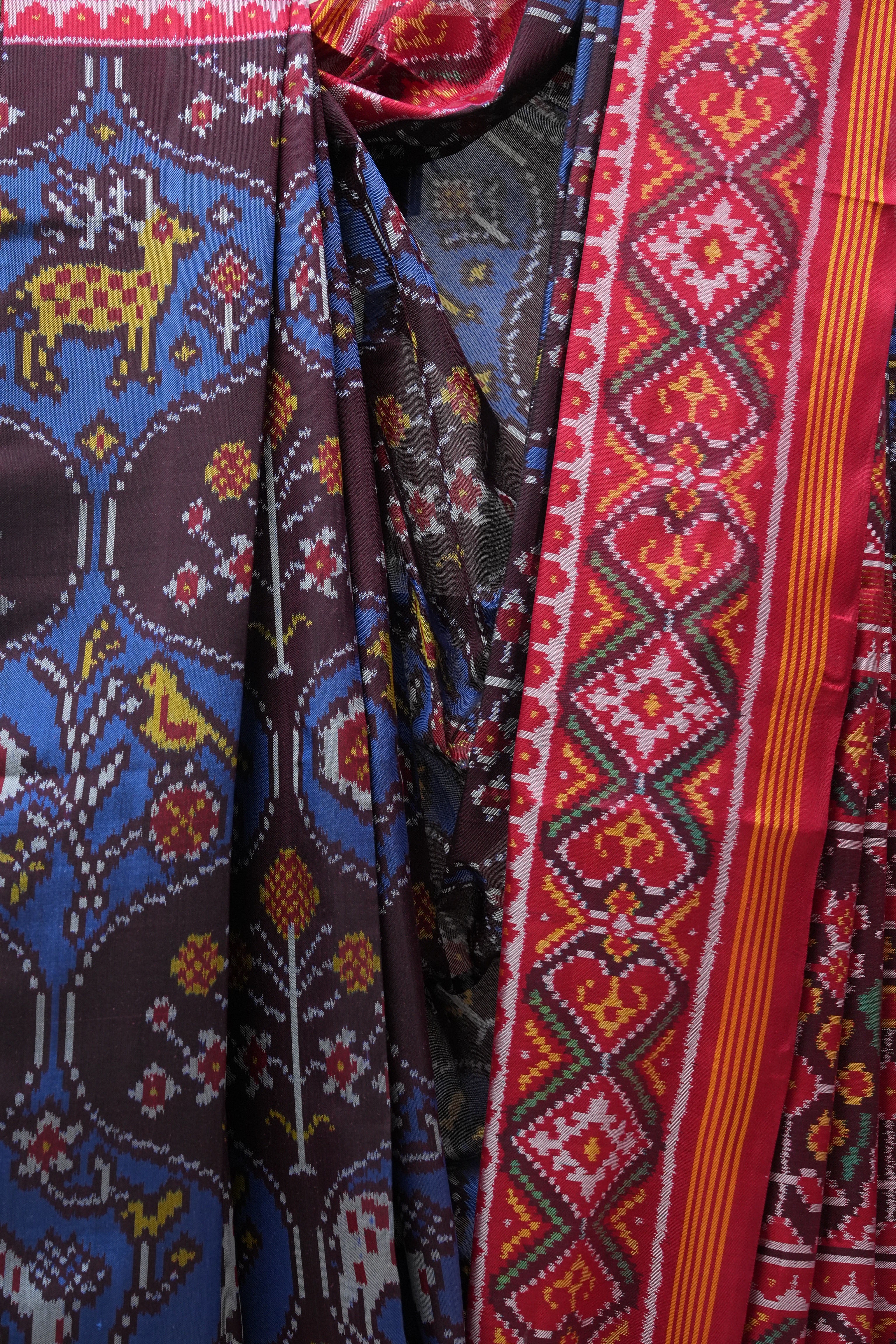 Maroon Rajkot Patola Silk Saree - SRMRPSS378