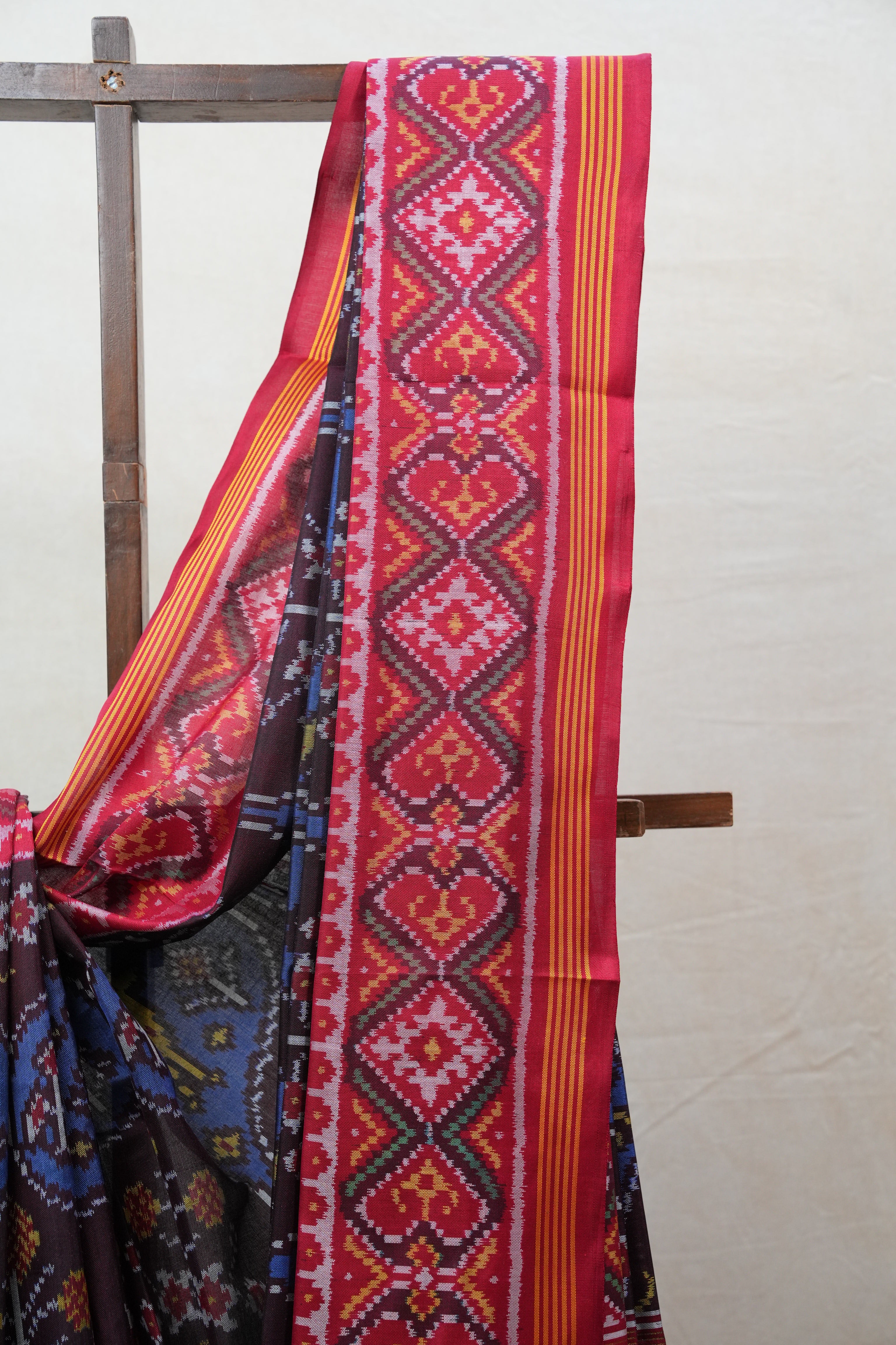 Maroon Rajkot Patola Silk Saree - SRMRPSS378