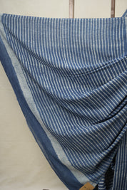 Indigo Blue HBP Cotton Saree - SRIBCS2901