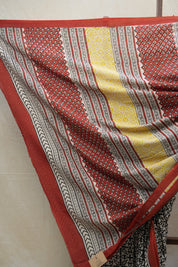 Black HBP Cotton Saree - SRBCS2721