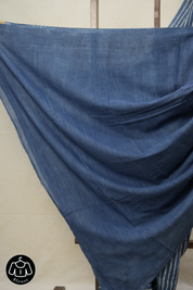 Indigo Blue HBP Cotton Saree - SRIBCS2901